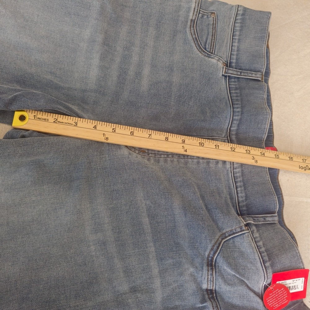 SPANX Jeans 3X Petite Ankle Skinny Pull On Light Wash Stretch Denim NWT Y2K - Picture 12 of 13